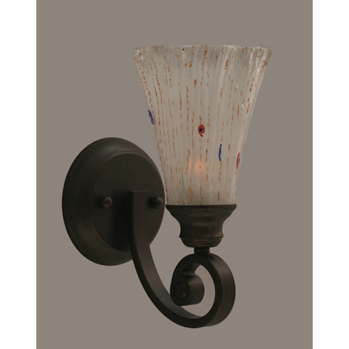 Toltec Lighting Curl 1 Light Wall Sconce