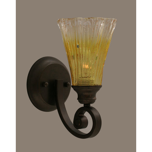 Toltec Lighting Curl 1 Light Wall Sconce