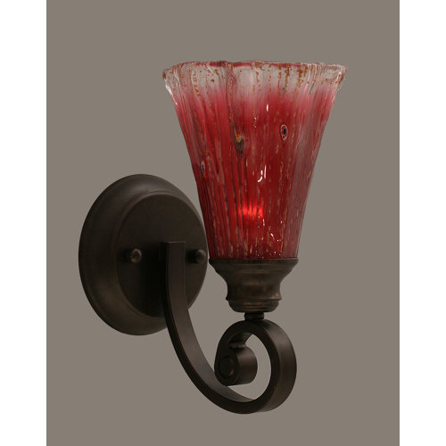 Toltec Lighting Curl 1 Light Wall Sconce