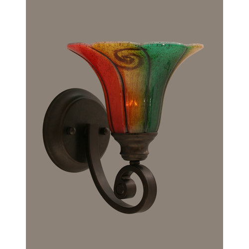 Toltec Lighting Curl 1 Light Wall Sconce