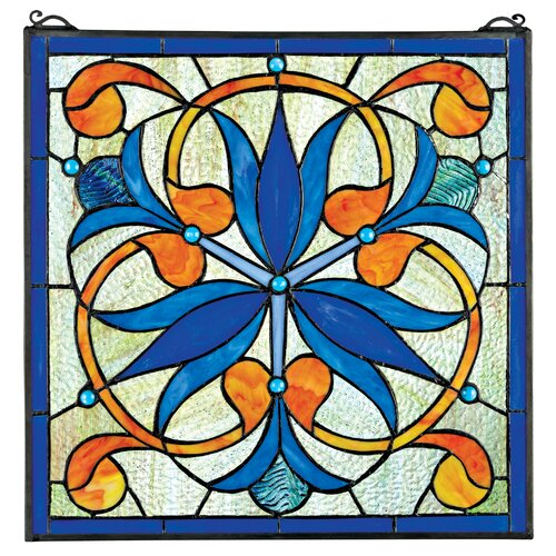 Mokara Orchid Trefoil Floral Stained Glass Window Wayfair 9051