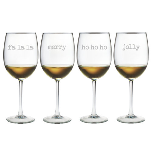 Fa La La Wine Glass (Set of 4)