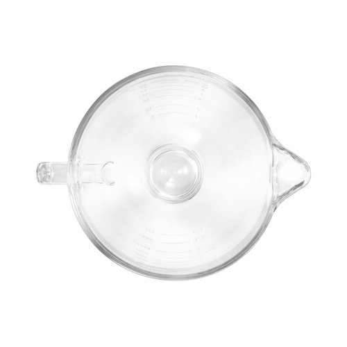 KitchenAid 5 Qt. Glass Bowl with Measurement Markings, Pour Spout & Lid
