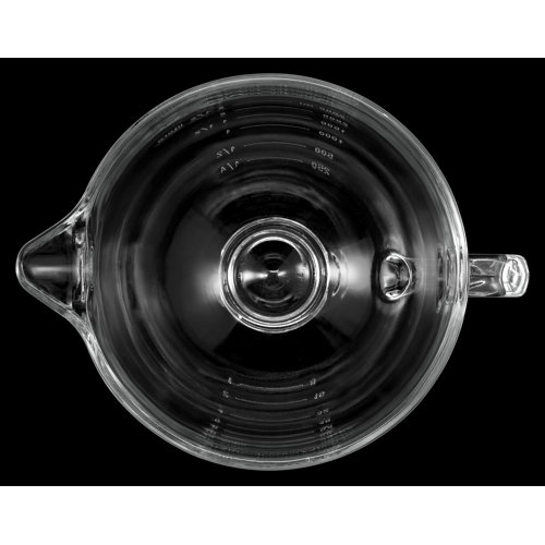 KitchenAid 5 Qt. Glass Bowl with Measurement Markings, Pour Spout & Lid