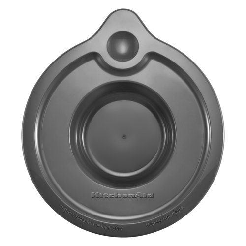 KitchenAid 5 Qt. Glass Bowl with Measurement Markings, Pour Spout & Lid