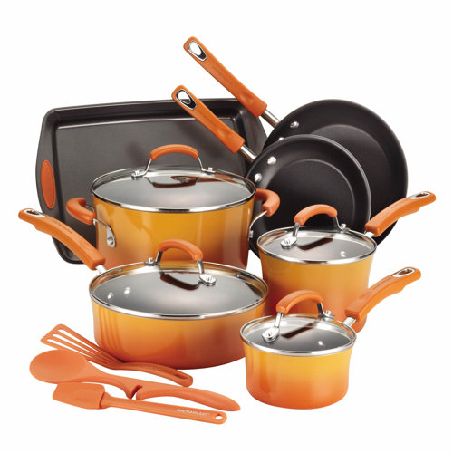 Rachael Ray Cucina Hard Enamel Nonstick 14Piece Cookware Set