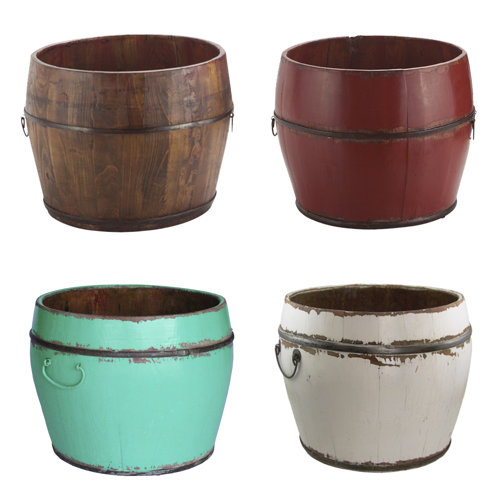 Antique Revival Vintage Wooden Kitchen Bucket & Reviews Wayfair