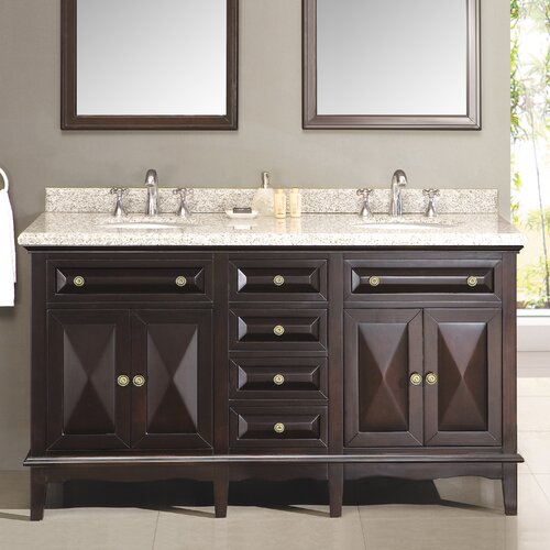 Ove Decors Venice 60quot; Double Bathroom Vanity Set amp; Reviews  Wayfair