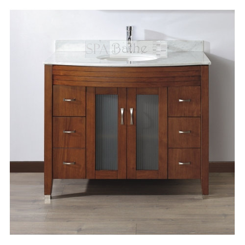 Bauhaus Bath Alfa 42" Single Bathroom Vanity Set with Mirror & Reviews Wayfair