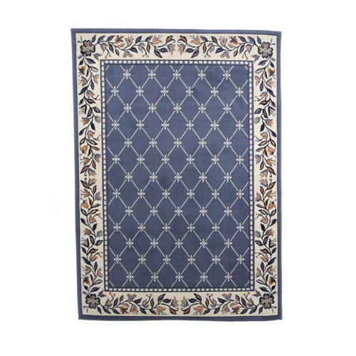 Home Dynamix Premium Geometric Country Blue Area Rug & Reviews Wayfair