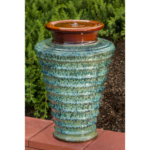 Twister Indoor / Outdoor Ceramic Urn Fountain Wayfair