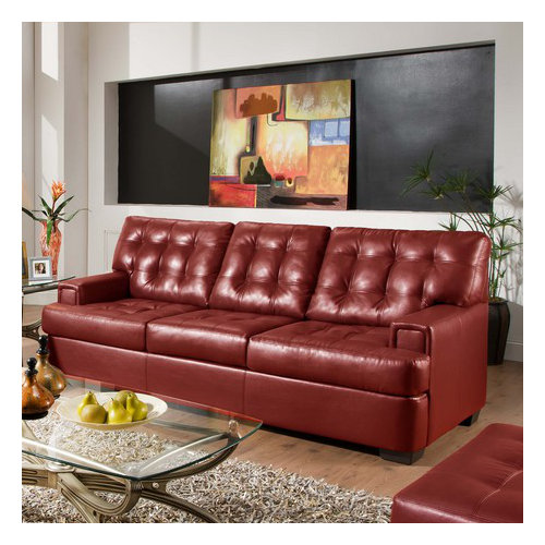Soho Faux Leather Sofa Wayfair