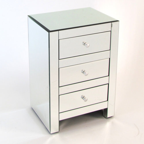 Wayborn Beveled 3 Drawer Mirror Chest & Reviews Wayfair