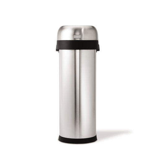 simplehuman 50 L / 13 Gal, Slim Open Trash Can, Commercial Grade
