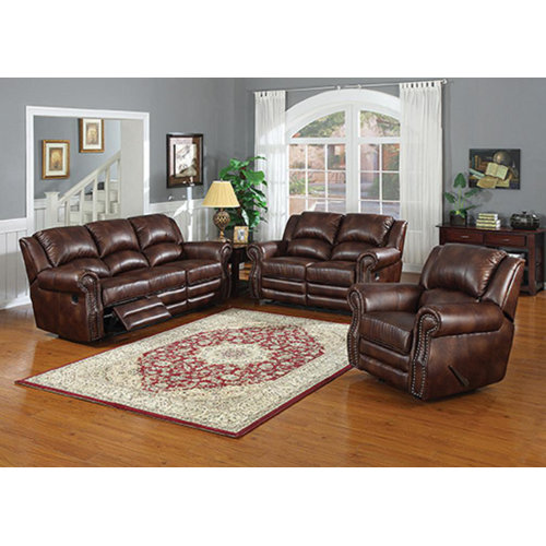 AC Pacific Fulton Sofa and Loveseat Set