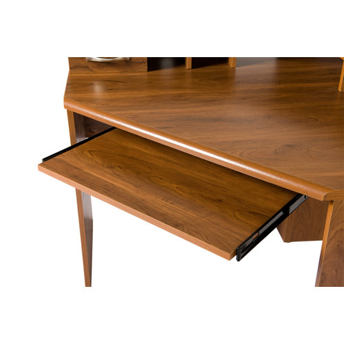 OS Home & Office Furniture Office Adaptations Corner Computer Desk with Monitor Platform