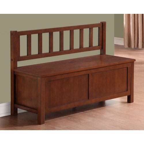 Simpli Home Artisan Two Seat Bench with Storage & Reviews Wayfair