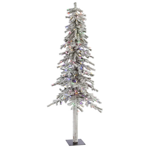 flocked alpine 6 white artificial christmas tree with 200 flocked alpine 6 white artificial christmas tree with 200
