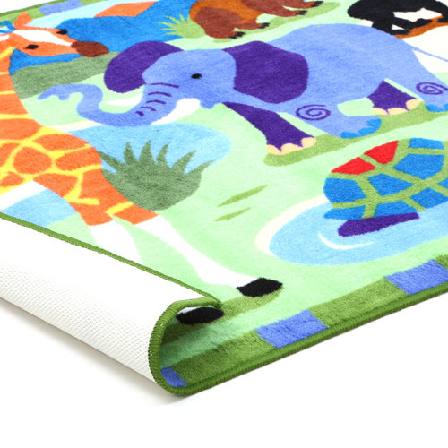 Fun Rugs Olive Kids Wild Animals Jungle Area Rug & Reviews Wayfair