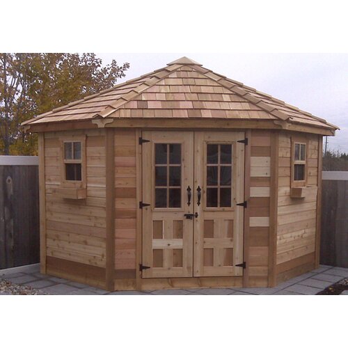 Outdoor Living Today 9' W x 9' D Wood Garden Shed