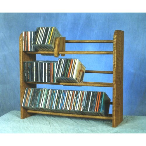 Wood Shed 300 Series 165 CD Multimedia Tabletop Storage Rack &amp; Reviews ...