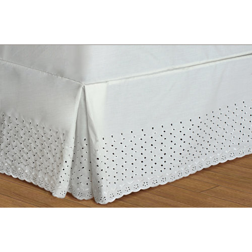 United Curtain Co. Vienna Eyelet Bed Skirt & Reviews Wayfair