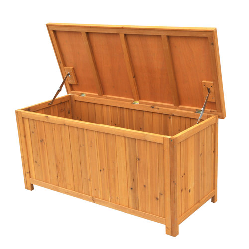 Leisure Season 67 Gallon Wood Deck Box & Reviews Wayfair