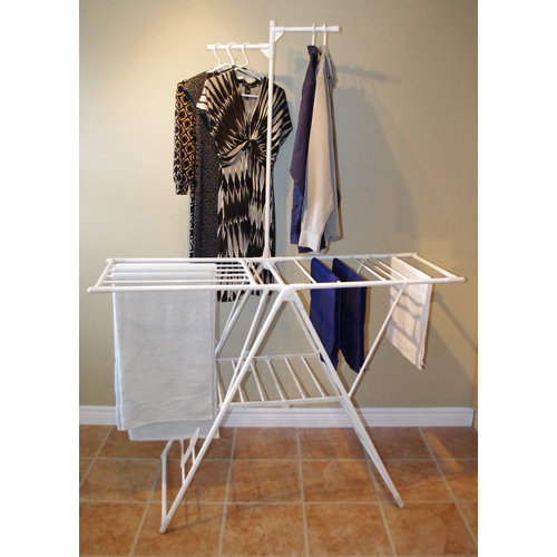 Greenway Drying Rack with Clothes Hanger Bar & Reviews Wayfair