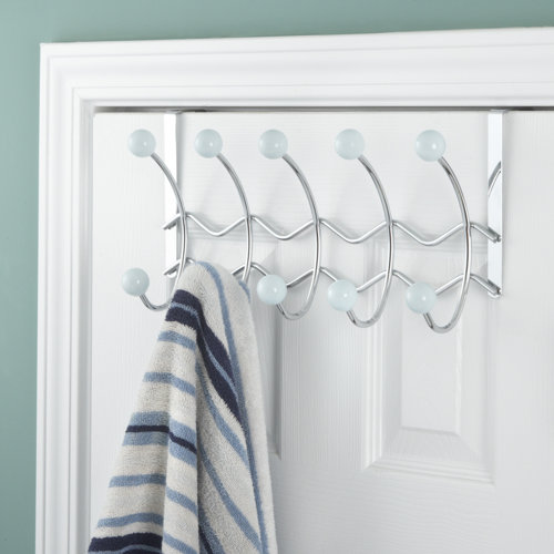 Elegant Home Fashions Over the Door 5 Hook Towel Rack II & Reviews Wayfair