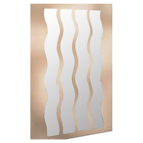 Mirrotek Wave Strip Wall Mirror & Reviews Wayfair