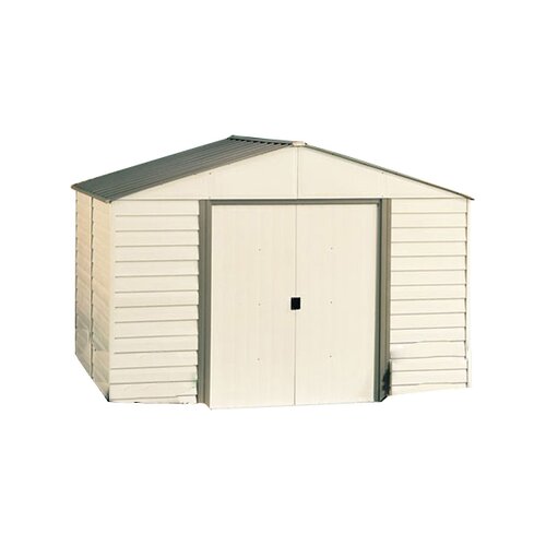 Arrow Milford 10 Ft. W x 12 Ft. D Vinyl Coated Steel Storage Shed 