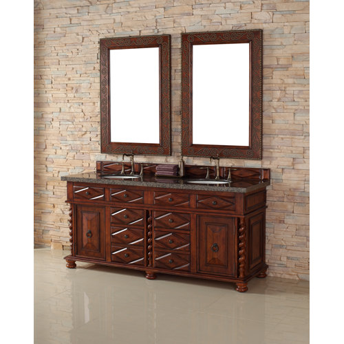 James Martin Furniture Continental 72" Double Vanity Base