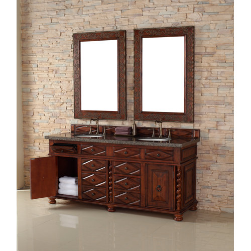 James Martin Furniture Continental 72" Double Vanity Base