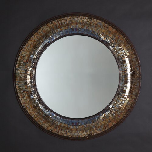 Mosaic Round Wall Mirror | Wayfair