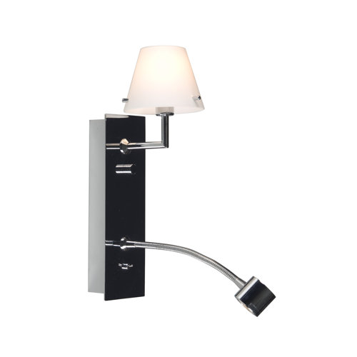 Searchlight 1 Light Wall Lamp with Reading Light & Reviews Wayfair UK