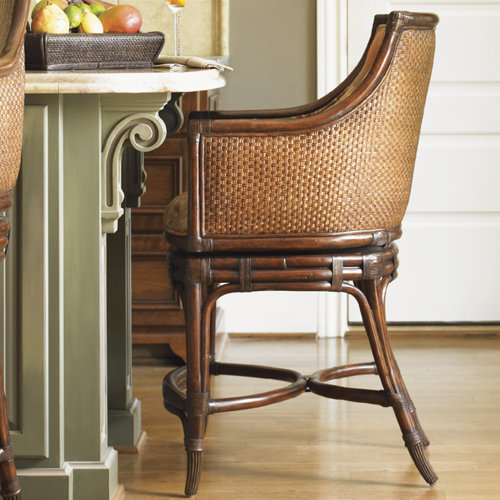 Landara Oceana 24" Swivel Bar Stool with Cushion Wayfair