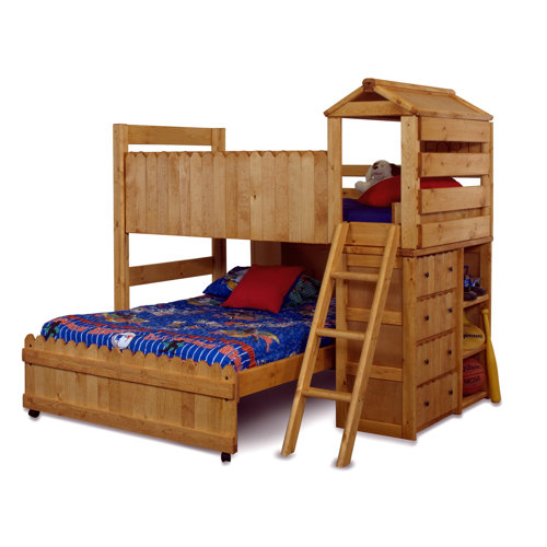 Trendwood The Fort Twin Full Loft Bed