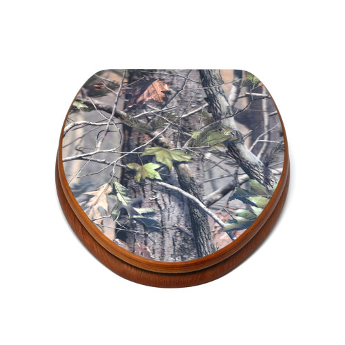 Topseat RealTree Camouflage AP Elongated Toilet Seat & Reviews Wayfair
