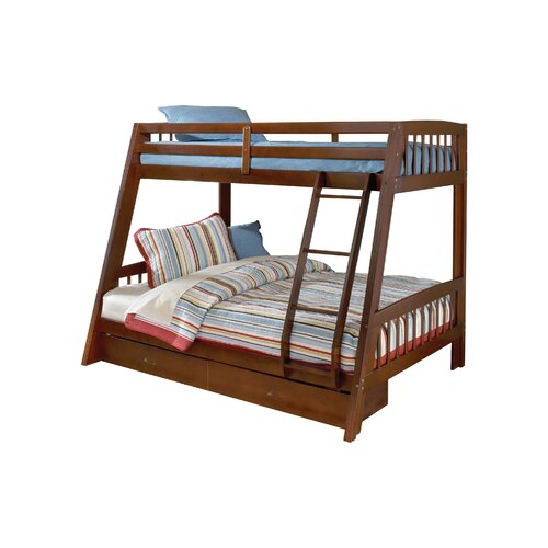 Hillsdale Rockdale Twin Over Full Bunk Bed With Built-In Ladder And ...