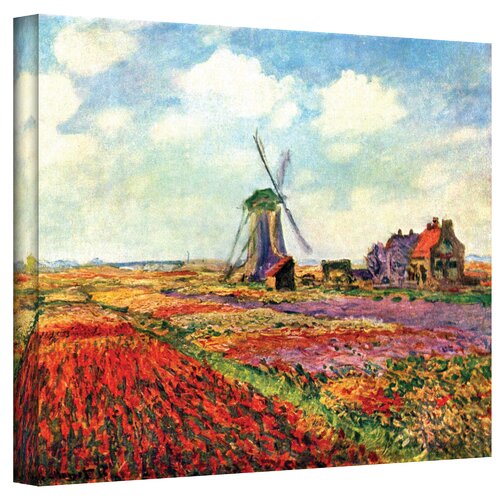 Art Wall "Windmill" by Claude Monet Painting Print on ...