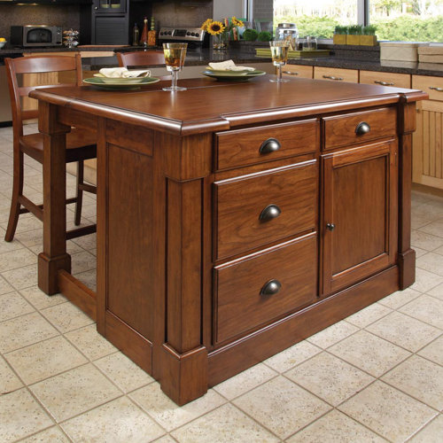 Home Styles Aspen 3 Piece Kitchen Island Set And Reviews Wayfair