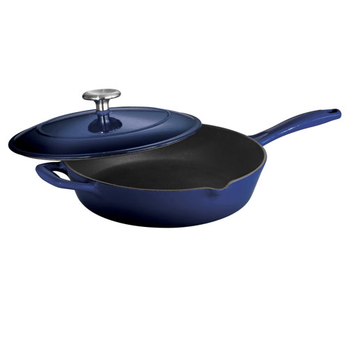 Tramontina Series 1000 Enameled Cast Iron Skillet with Lid & Reviews