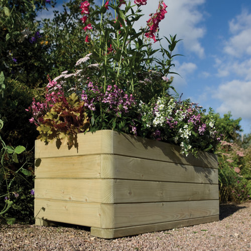 rowlinson marberry rectangular planter & reviews wayfair uk