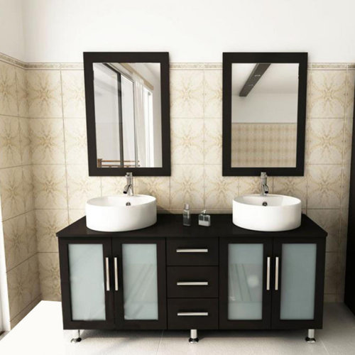 Kokols 60quot; Double Bathroom Vanity Set I amp; Reviews  Wayfair