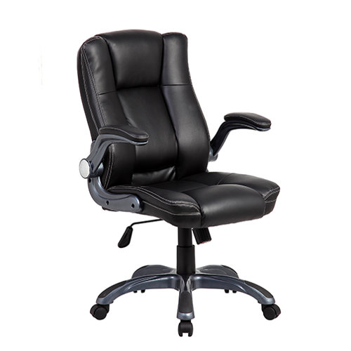 Techni Mobili MidBack Manager Office Chair with Flipup Arms & Reviews