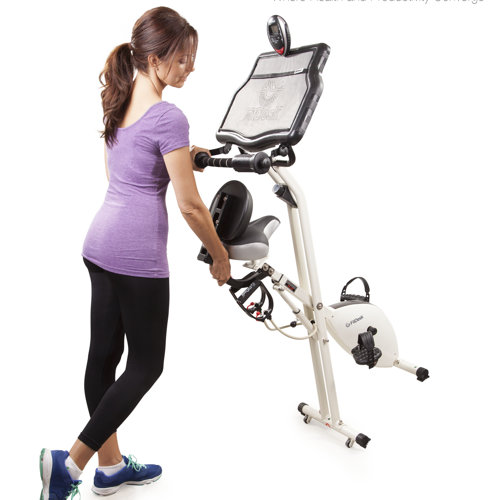 FitDesk X2.0 Semi Recumbent Bike with Desk