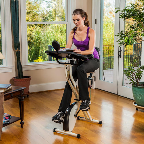 FitDesk X2.0 Semi Recumbent Bike with Desk