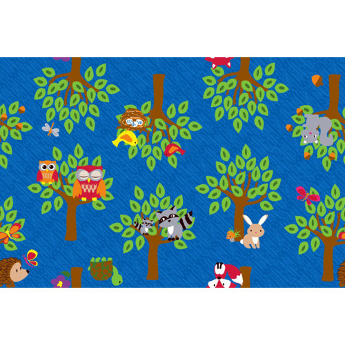 Woodland Wonders Animal Blue/Green Area Rug Wayfair