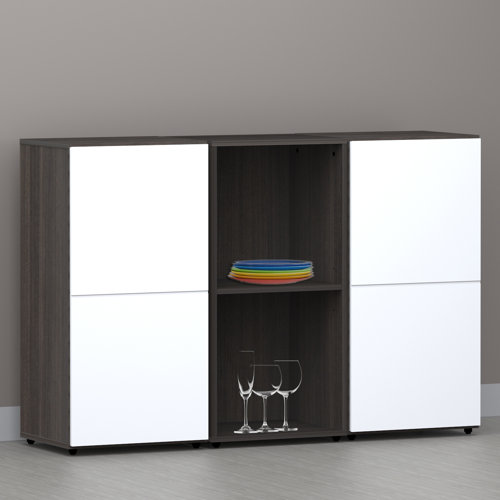 Nexera Allure 36" Storage Cabinet in Ebony