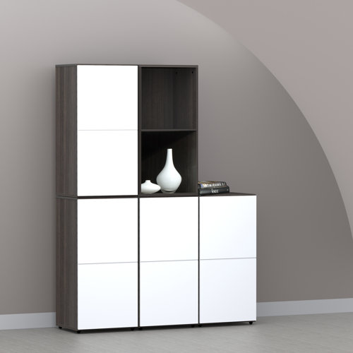 Nexera Allure 36" Storage Cabinet in Ebony